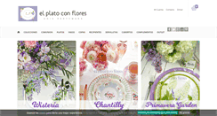 Desktop Screenshot of elplatoconflores.com